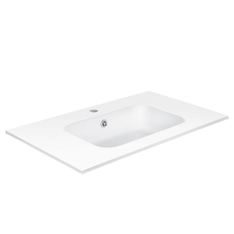 Раковина VINCEA VCB-2N800W из искуственного камня, цвет белый