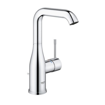 Смеситель для раковины GROHE Essence+ с высоким изливом, сливной гарнитур 32628001