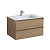 База под раковину Luka 800 подвесная, 2 выкатных ящика soft-close, N.Oak