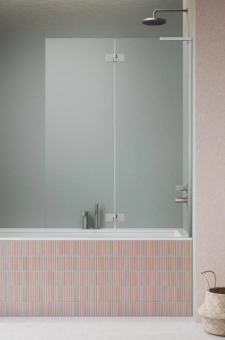 Шторка для ванны ESSENZA 8 SL BRUSHED NICKEL PND II 800х1500 правая