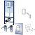 Инсталляция для унитаза GROHE Rapid SL 5 в 1 38827000