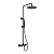 Душевая система Vogue термо с изливом, черный