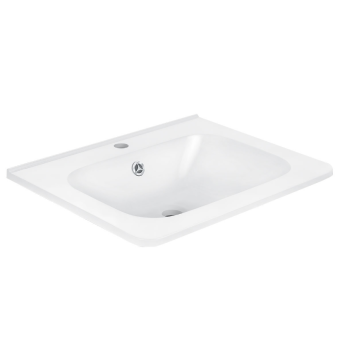 Раковина VINCEA VCB-2VP600W из искусственного камня, цвет белый