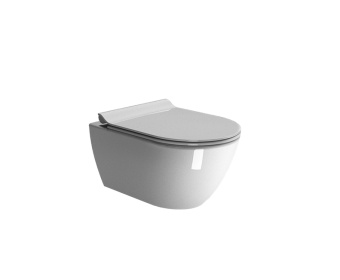 Унитаз подвесной GSI Pura 550×360 мм, Swirlflush 2.0, с креплением, белый глянцевый, арт. 8815FR511