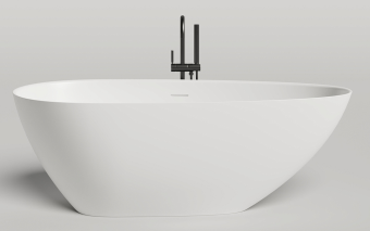 Ванна S-Stone PAOLA IN 1720x820x570 матовая/ДК белый(выпуск+сифон)