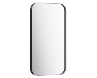 Зеркало в металлической раме AQWELLA RM Л5/BLK, 50*90 см, цвет чёрный