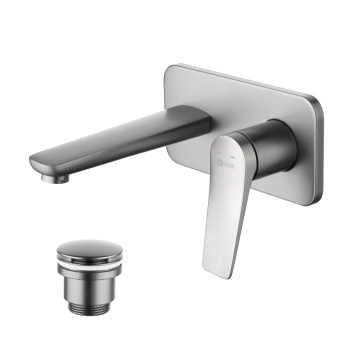 Смеситель встраиваемый для раковины Lemark BRONX LM3726GM графит
