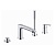 Смеситель для ванны GROHE Eurostyle Cosmopolitan на 4 отверстия, на бортик 23048002