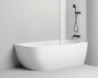 Ванна S-Sense SOFIA CORNER R 170x85 глянцевая /ДК белый (выпуск+сифон) (отверстия по схеме)