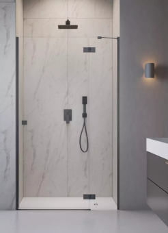 Дверь RADAWAY ESSENZA BRUSHED NICKEL DWJ 115,5R стекло корич