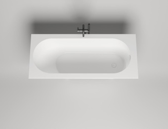 Ванна S-Sense ORNELLA KIT 1700 х 750 х 590/610 матовая/ДК белый(выпуск+сифон)
