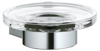 KEUCO (Plan) Мыльница хрустальная подвесная, хром, арт. 14955 019000