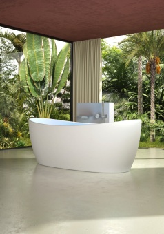 Ванна Vincea VBT-6S03MW, 170х80см Solid Surface, белый матовый