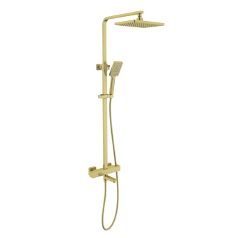 Душевая система Tetra-Thermo SX-0169/17 термо, браш золото