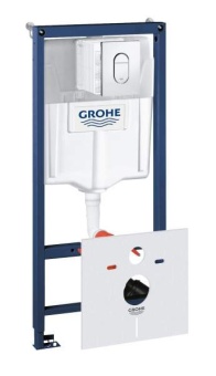 Инсталляция для унитаза GROHE Rapid SL 4 в 1, удлиненная кнопка овал 38929000
