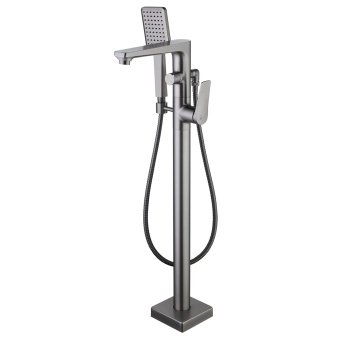 Смеситель для ванны напольный Lemark  BRONX LM3744GM графит