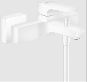 METROPOL смеситель для ванны Hansgrohe, матовый белый, 32540700
