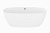 Ванна АТРИЯ отдельностоящая белый матовый, литой мрамор 1700х750