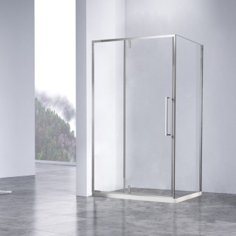 Душевой уголок Slim-N VSR-4SNP9011CL, 1100*900, стекло прозрачное, хром