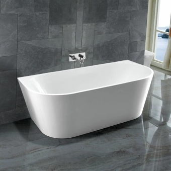 Ванна акриловая Vincea VBT-421-1700, 1700*800*580 цвет белый, слив-перелив в комплекте, хром