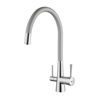 Смеситель для кухни Lemark Comfort подкл. к фильтру для питьевой воды LM3075C-Silver