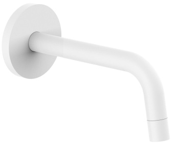 ZBOC139BO NEW Излив из стены, для ванны , D24mm 175 мм, белый матовый, Paffoni