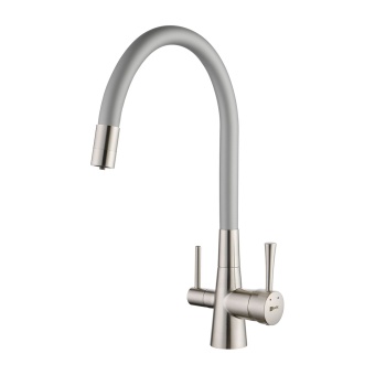 Смеситель для кухни Lemark Comfort подкл. к фильтру для питьевой воды LM3075BN-Silver