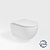 Унитаз подвесной Vincea Evo VT1-34ST, c сиденьем, цвет белый