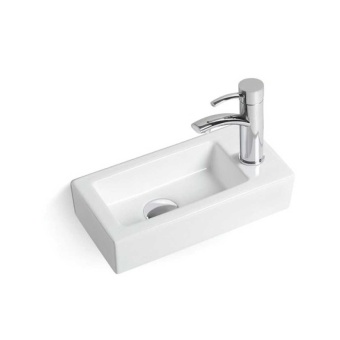 Раковина керамическая Vincea VBS-133R, 370*180*90, цвет белый