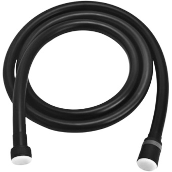 LE8025P-Black "Аксессуары" Шланг душевой ПВХ 1,5 м, черный, TURN-FREE, блистер