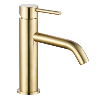 Смеситель для раковины AQUAme Siena AQM6210BG, шлифованное золото