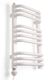 TERMA Полотенцесушитель ALEX 760/500 белый (RAL 9016), тэн MOA 400W скрытый с маскир.