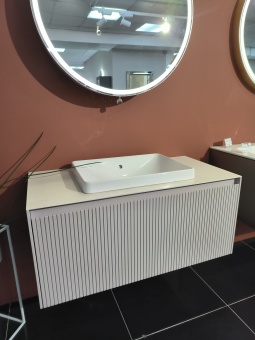 Тумба Fly подв. 100х49,6х44, М20+столеш.керам. А11+рак.Geberit VariForm 55х40 (500.736.01.2)