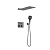Душевая система VINCEA VSFW-401TGM встраиваемая, вороненая сталь