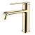 Смеситель для раковины AQUAme Asti AQM6410BG, шлифованное золото