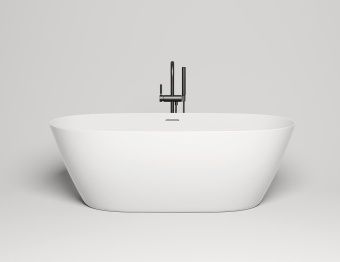 Ванна S-Stone SOFIA 1650х750х580 матовая/ДК белый (выпуск+сифон)