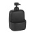 Дозатор для жидкого мыла с ёмкостью для губки WASSERKRAFT K-8499BLACK чёрный матовый