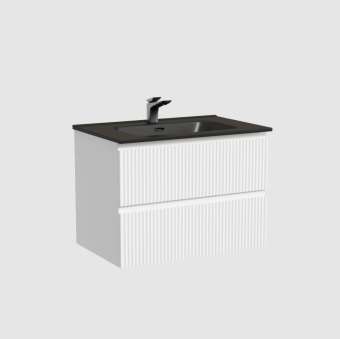 Тумба подвесная Sancos Snob R, два ящика, доводчики,690х445х500  мм, арт.SNR70W , Bianco