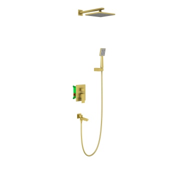 Душевая система Selena SX-3069/17SM встраиваемая, браш золото