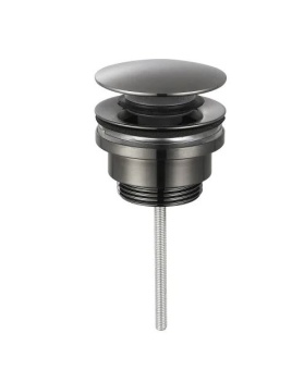 Донный клапан для раковины AQUAme AQM7003GM оружейная сталь