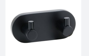 Планка 2 крючка DARK черный матовый 104405200