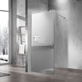 Душевая перегородка Walk-In VSW-1W100MR,1000*2000 зеркальное + профиль хром