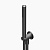 Набор руч. душа+подключение шланга с держателем 72J015 нерж сталь черная