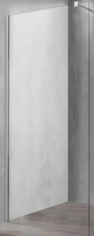 Душевая перегородка Vincea Walk-In VSG-1W120CL прозрачная + профиль VHW-1WB чёрный матовый