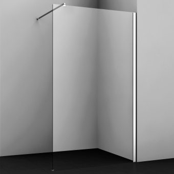 Rossel 28W40 Душевая перегородка 1200x2000 мм, профиль хром