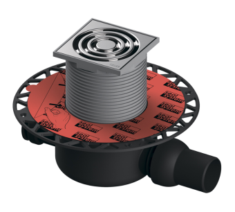 Трап TECEdrainpoint S 120, стандартный с универсальным фланцем Seal System