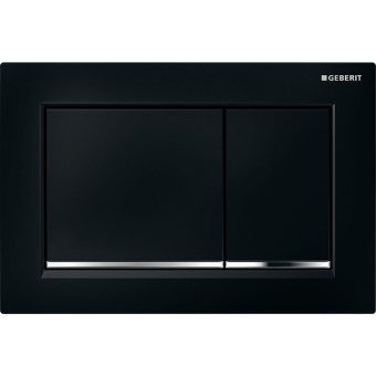 Кнопка смыва Geberit OMEGA30  черн,хром глянц, черн 115.080.KM.1