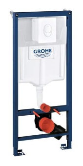 Инсталляция GROHE овальная кнопка д/унит. белая 38722 001 3 в 1