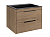 База под раковину Chiara 2D 600 подвесная, 2 выкатных ящика soft-close, N.Oak