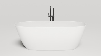 Ванна S-Stone SOFIA 1700х800х600 матовая/ДК белый (выпуск+сифон)
